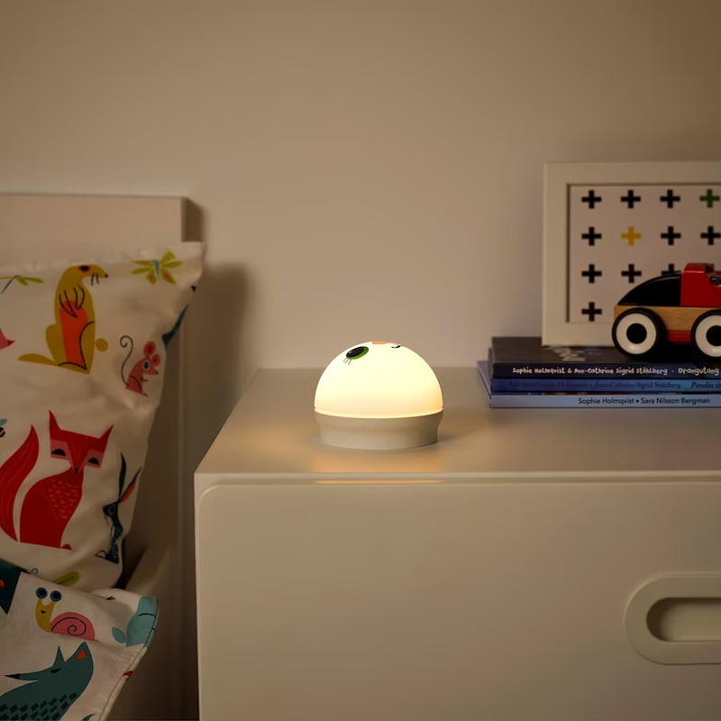 KORNSNÖ LED Night Light, White/Rabbit Battery Operated