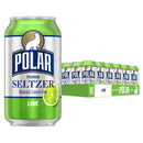 Polar Zero Calorie Lime Sparkling Seltzer Water, 12 fl oz, 18 Pack Cans