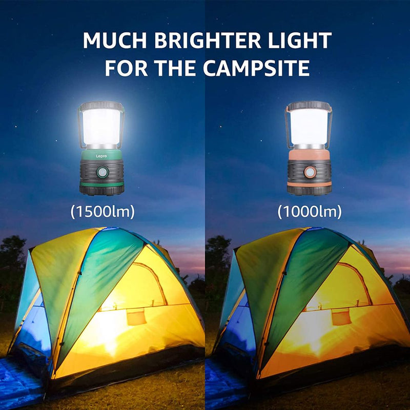 Lepro Lantern Camping Lantern, Battery Powered LED with 1500LM