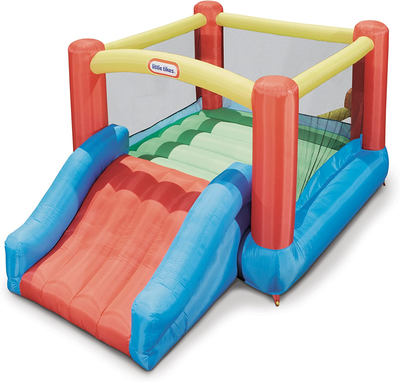 Little Tikes Jr. Jump 'n Slide Bouncer, Multicolor