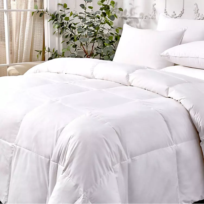 Martha Stewart 100% Cotton White Feather and Down Comforter-King