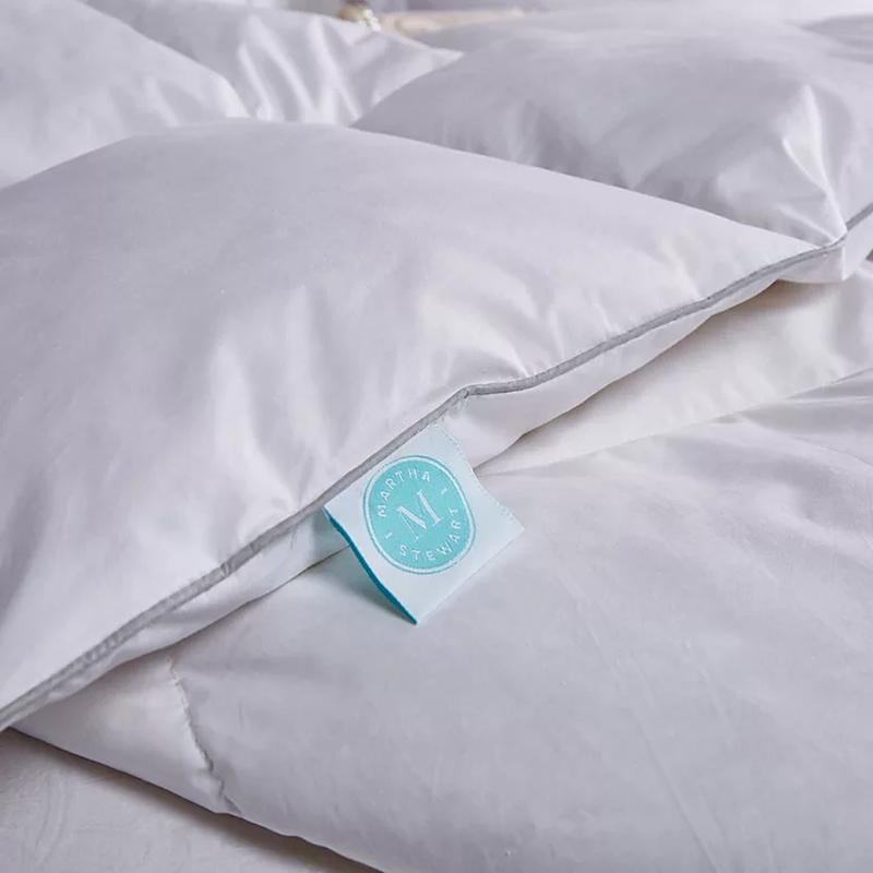 Martha Stewart 100% Cotton White Feather and Down Comforter-King