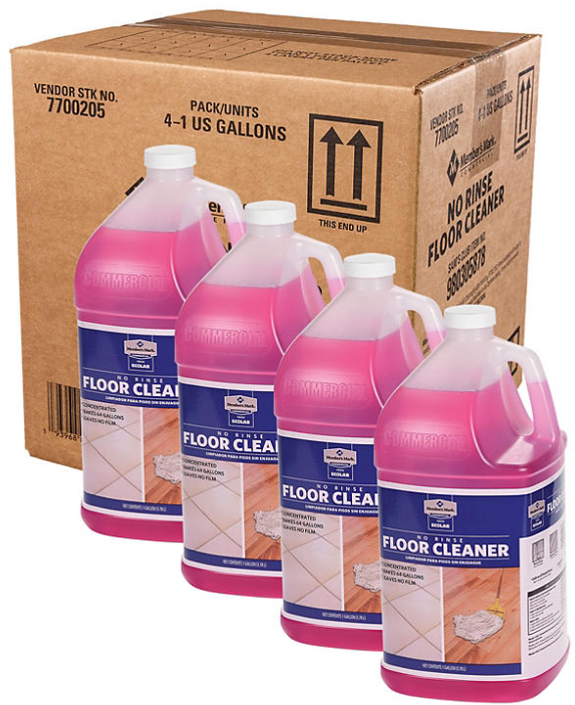 Member's Mark Commercial No Rinse Floor Cleaner, 1 gal. 4PK.