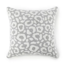 Member's Mark Animal Print Cozy Knit Pillow, 20"x20"-Asher Leopard Gray