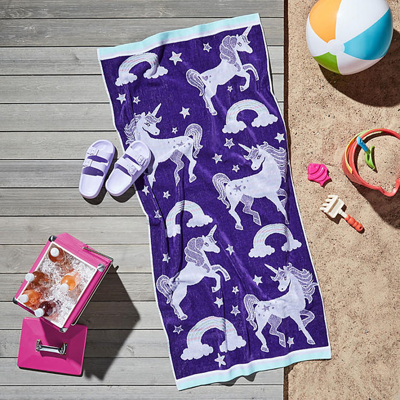 Member's Mark Kids' Beach Towels, 2-Pack -Unicorn