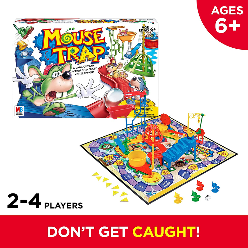 Mouse Trap Kids Board Game, Family Board Games for Kids, Kids Games for 2-4 Players, Family Games, Kids Gifts, Ages 6 and Up