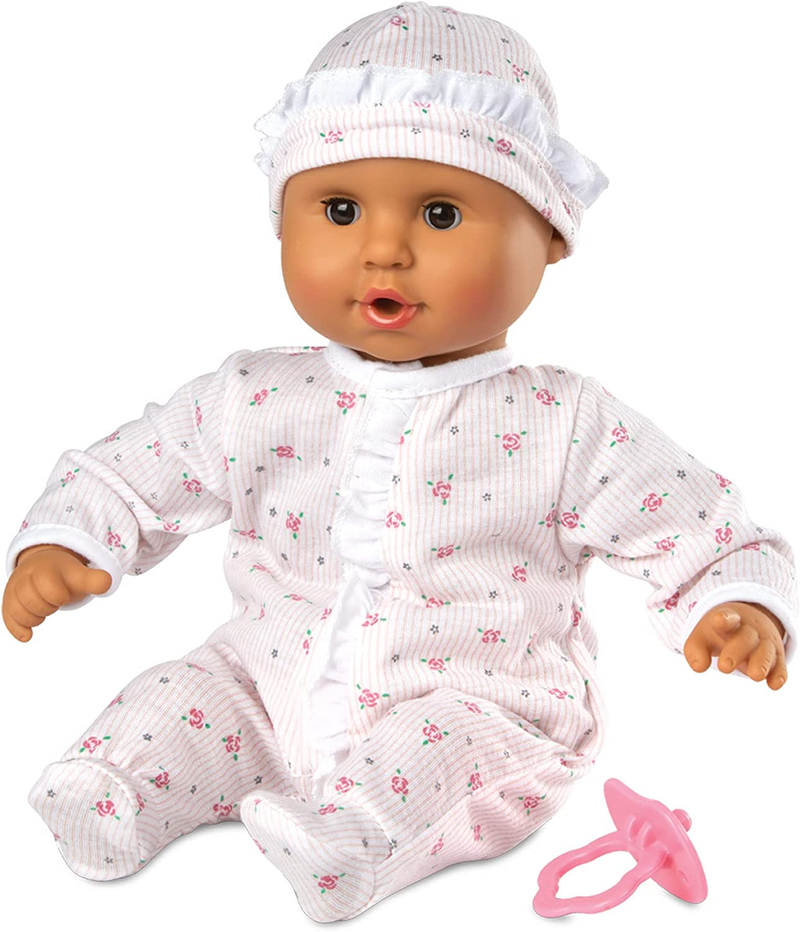 Melissa & Doug Mine to Love Mariana 12in. Poseable Baby Doll With Romper, Hat