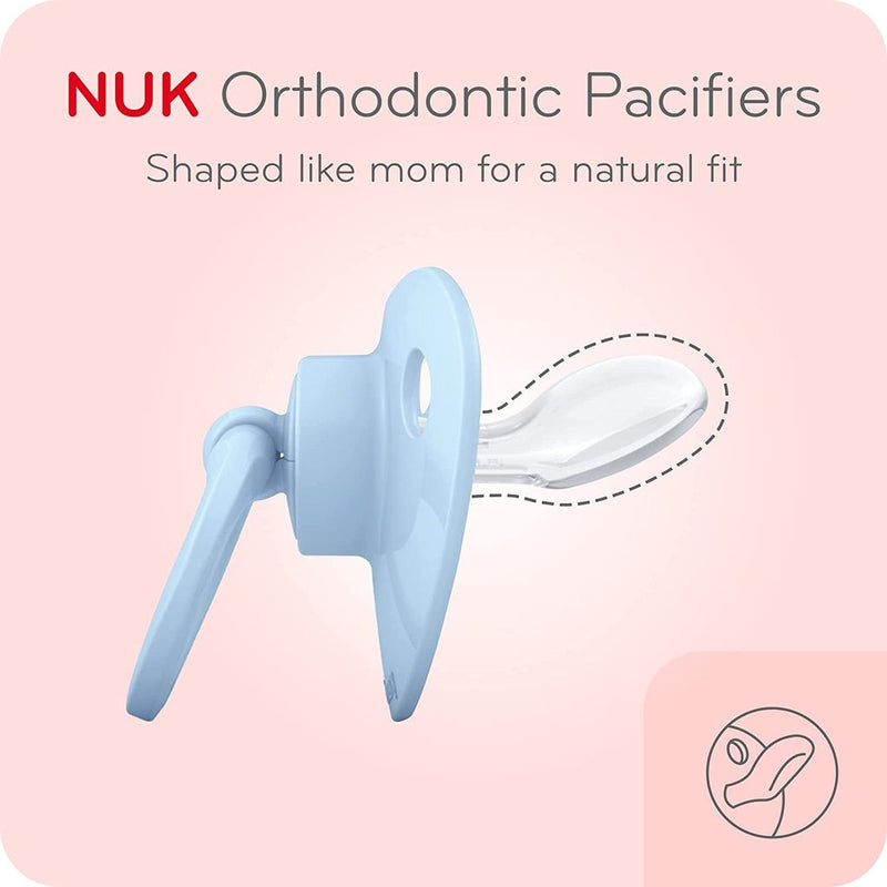 NUK Orthodontic Pacifiers, 6-18 Months, 5 Pack