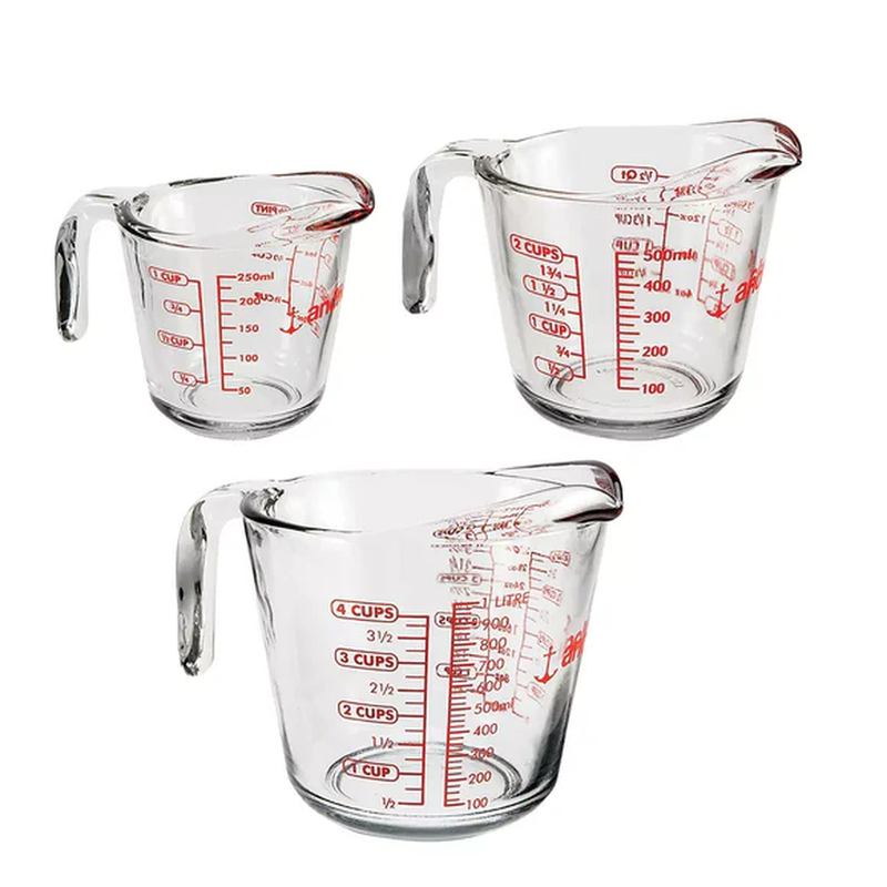 Open Handle Measuring Cup 3pc