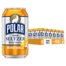 Polar Orange Vanilla Sparkling Seltzer Water, 12 fl oz, 18 pack cans