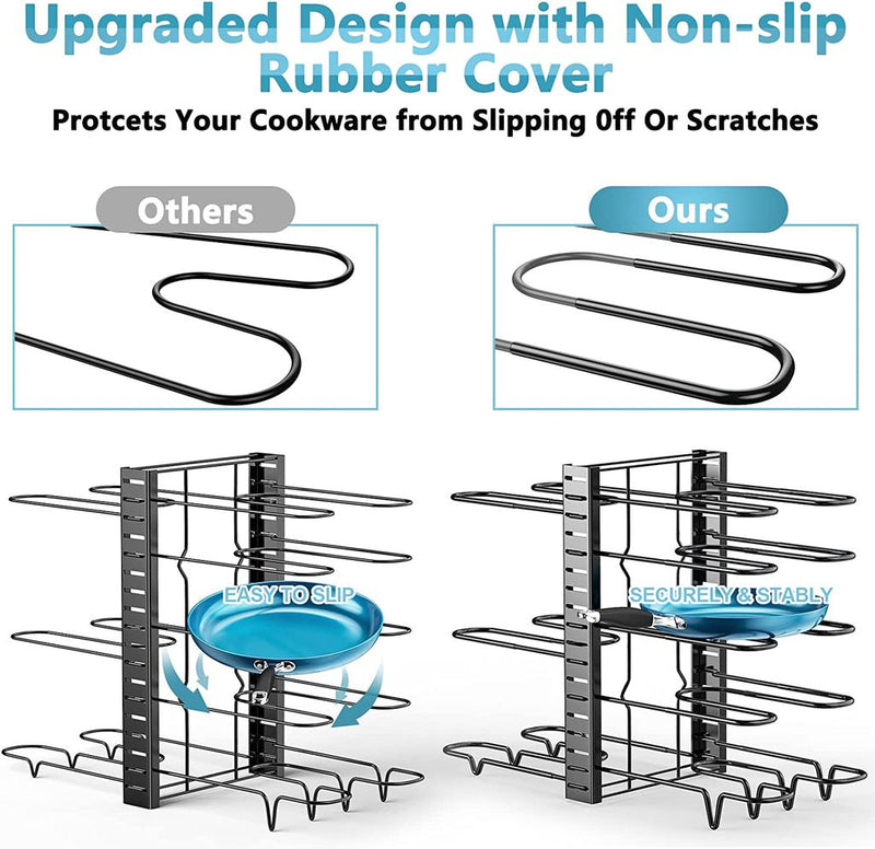 ORDORA 8 Tier Pot Rack