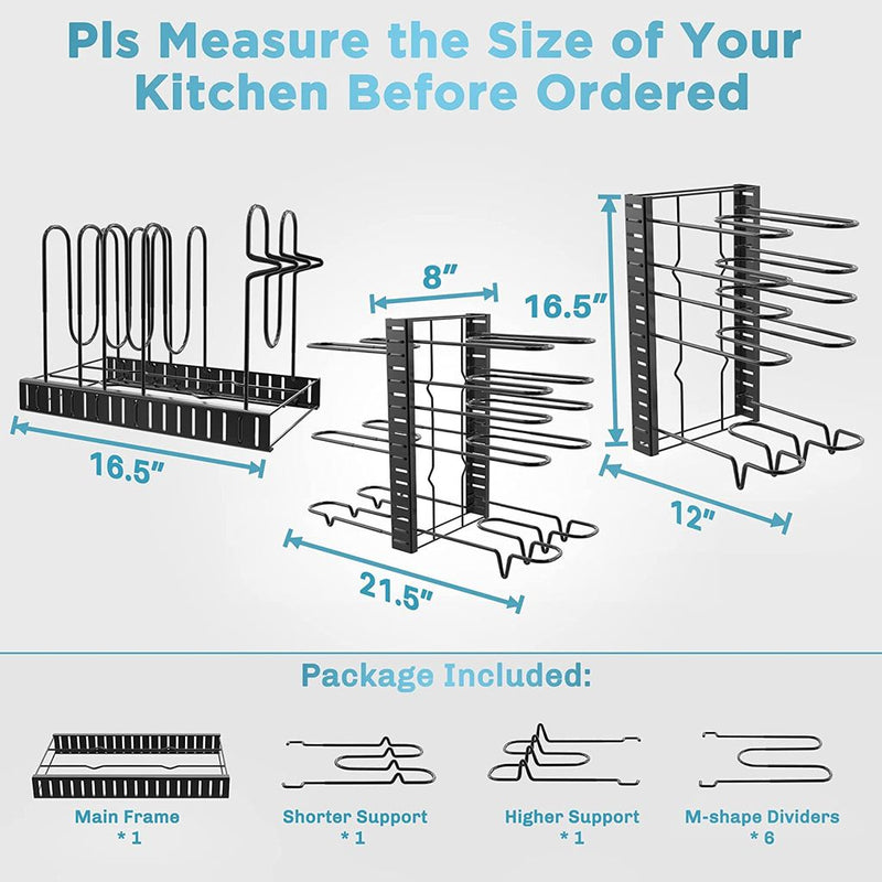 ORDORA 8 Tier Pot Rack