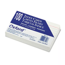 Oxford - Index Cards, Unruled, 3 x 5" - 100 Cards