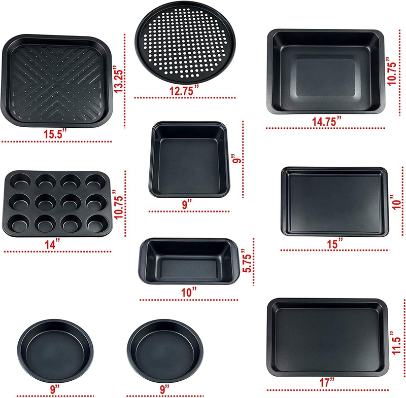 Perll 10-PC Non-Stick Bakeware Set