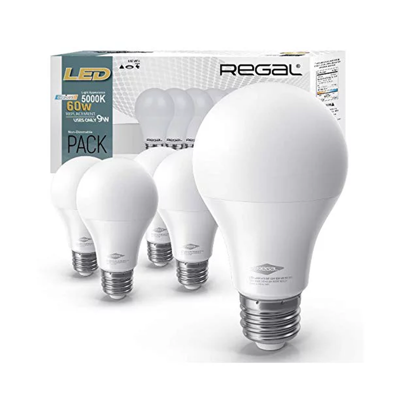 Regal LED A19 Light Bulb 5000K Daylight 800-Lumen