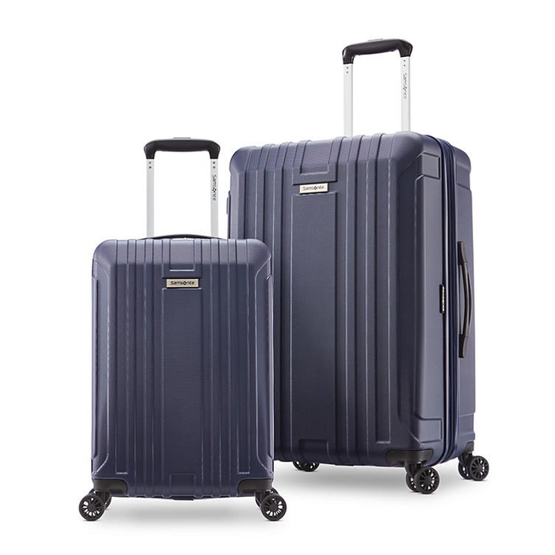 Samsonite New Castle Hardside Spinner Luggage 2-Piece Set-Navy