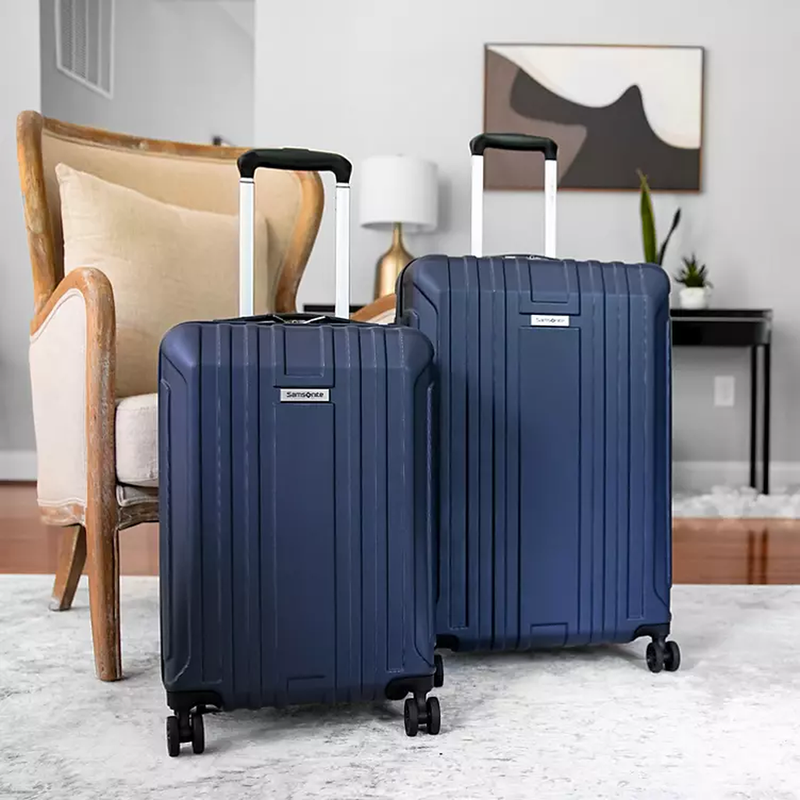 Samsonite New Castle Hardside Spinner Luggage 2-Piece Set-Navy