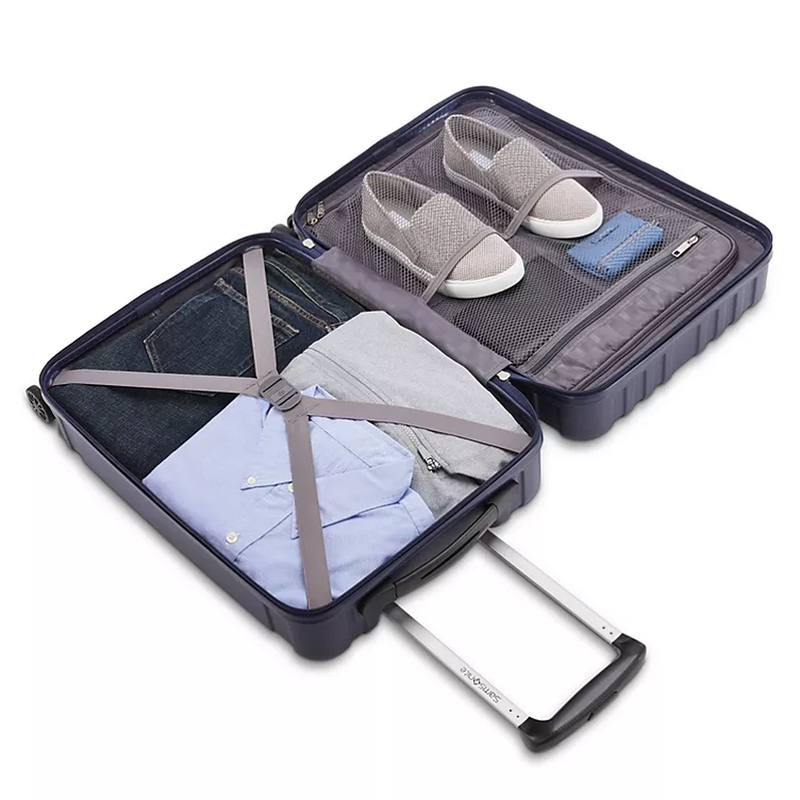Samsonite New Castle Hardside Spinner Luggage 2-Piece Set-Navy