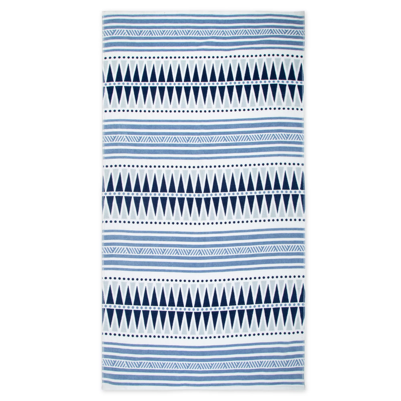 SeaqualTM Yoga Blanket Beach Towel in Blue/White