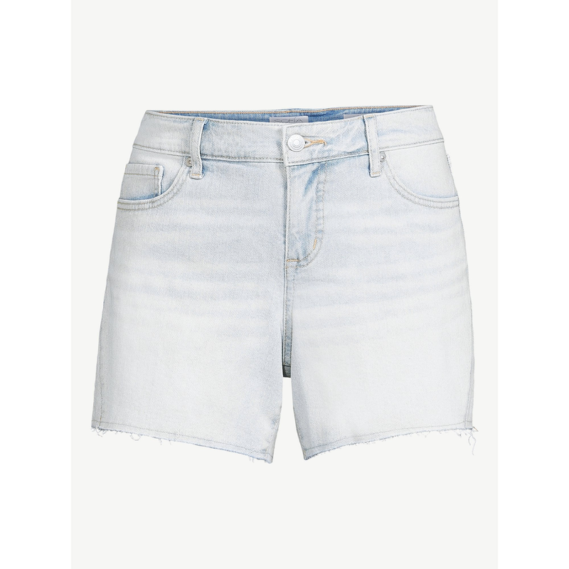 Sofia Jeans by Sofia Vergara Women's Lila Denim Shorts with Side Gusset Size 16