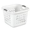 Sterilite 1.5 Bushel UltraTM Square Laundry Basket Plastic Adult, White