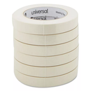 Universal® General Purpose Masking Tape, 18mm x 54.8m, 3" Core, 6/Pack