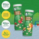 Gerber Organic Grain & Grow Cereal Puffs Variety Pack, Peach and Strawberry, 1.48 oz., 6 pk.