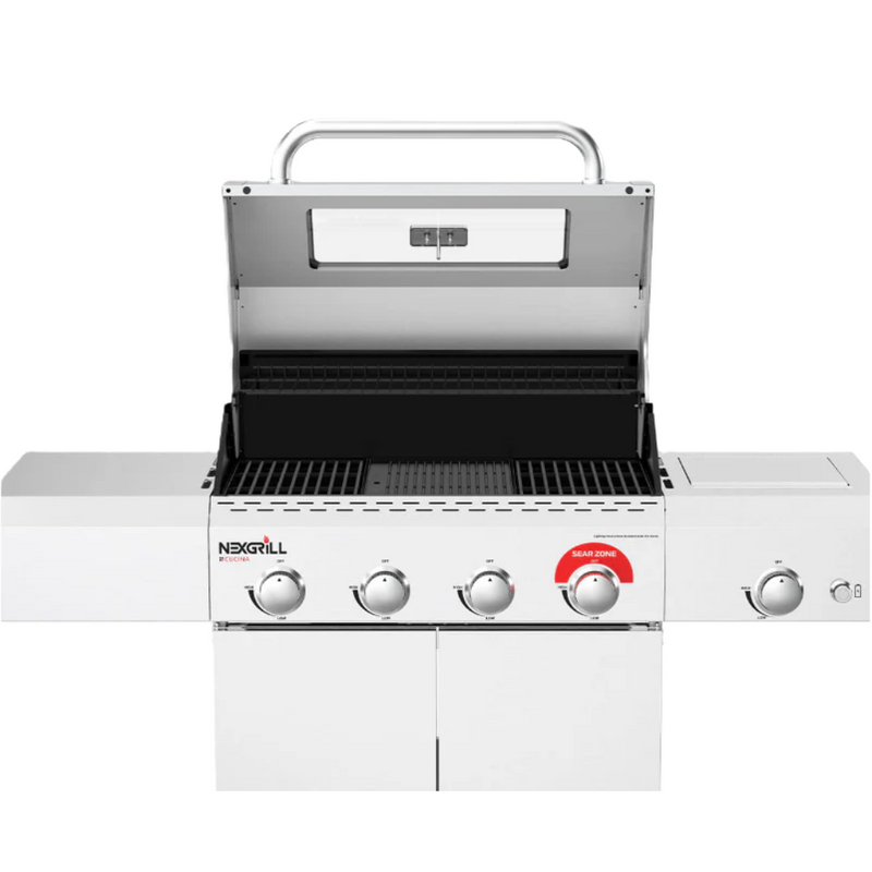 Nexgrill 4-Burner Propane Gas Grill in Stainless Steel with Side Burner