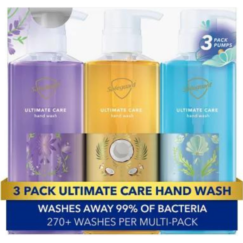 Safeguard Ultimate Care Hand Wash, Variety Pack, 15.5 oz., 3 pk.