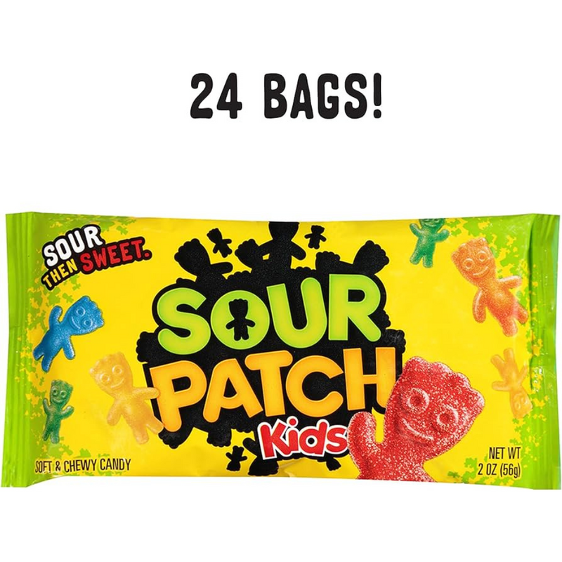 SOUR PATCH KIDS Soft & Chewy Candy, 2 oz., 24 pk.