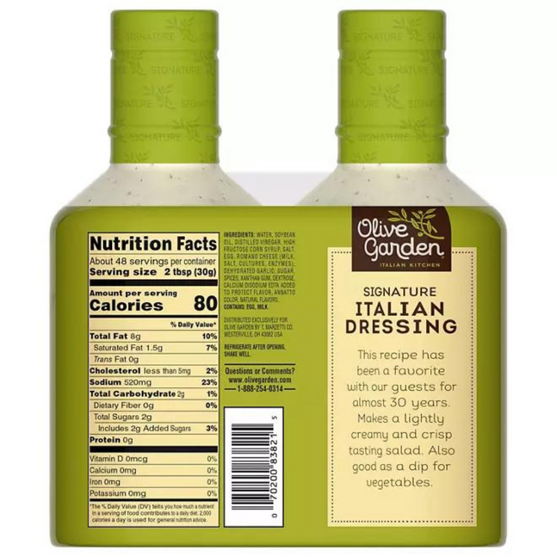 Olive Garden Signature Italian Dressing (24 oz., 2 pk.)