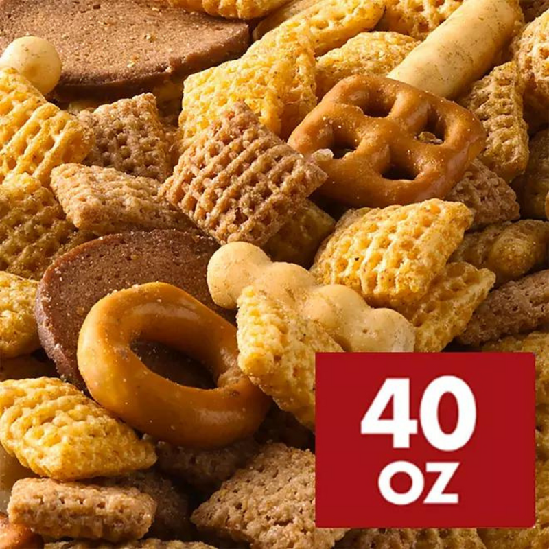 Chex Mix Traditional Savory Snack Mix, 40 oz.