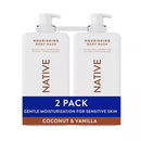 Native Nourishing Body Wash Coconut Vanilla 36 floz 2 pk