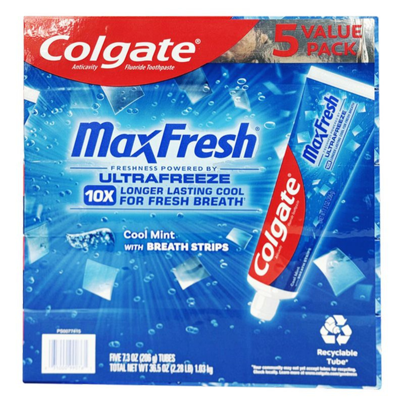 Mini Colgate Toothpaste Supe Rmini Colgate Max Fresh Toothpastewith Mini Breath Strips Cool Mint 73 oz 5