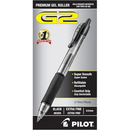Pilot G2 Premium Gel Roller Pens 0.7, Fine Point Smooth Writing Pens Black, Pack of 12