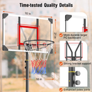 Yohood Kids Basketball Hoop Outdoor 4.82-8.53ft Adjustable, Portable Basketball Hoops & Goals for Kids/Teenagers/Youth in Backyard/Driveway/Indoor, with Enlarged Base and PC Backboard