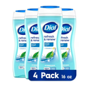 Dial Refresh Renew Body Wash Spring Water 16 floz 4 pk