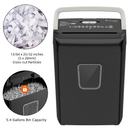 Bonsaii 12-Sheet Cross Cut Paper Shredder, 5.5 Gal Home Office Heavy Duty Shredder for Paper, Credit Card, Mail, Staples, with Transparent Window, High Security Level P-4 (C275-A)
