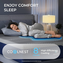 Sweetnight CoolNest 14 Inch King Size Mattress, Cooling King Memory Foam Mattress for Cool Night Sleep, 5-Zone Ergo Support for Pressure Relief, Medium, CertiPUR-US Certified