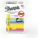 Sharpie Tank Highlighters, Chisel Tip, Fluorescent Yellow, 12 Count