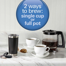 Hamilton Beach 12-Cup Black and Stainless Steel 2-Way Programmable Drip Coffee Maker