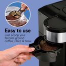 Hamilton Beach 12-Cup Black and Stainless Steel 2-Way Programmable Drip Coffee Maker