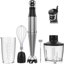 Immersion Blender Handheld 1100W - 3 in 1 Hand Blenders Set with Trigger Speed Control Stainless Steel Emulsion Stick with Whisk and Milk Frother, Emulsifier for Kitchen for Soup, Smoothie, Puree