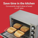 Hamilton Beach 1100 W 4-Slice Stainless Steel Toaster Oven