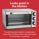Hamilton Beach 1100 W 4-Slice Stainless Steel Toaster Oven
