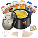 Zacro Waxing Kit for Women and Men, Wax Warmer for Hair Removal with 6 Bags of Hard