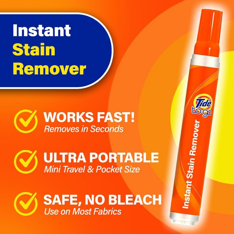 Tide To Go Instant Stain Remover Liquid Pen, 3 Count