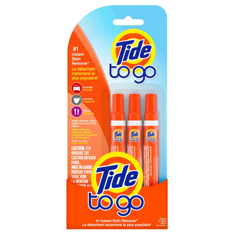 Tide To Go Instant Stain Remover Liquid Pen, 3 Count