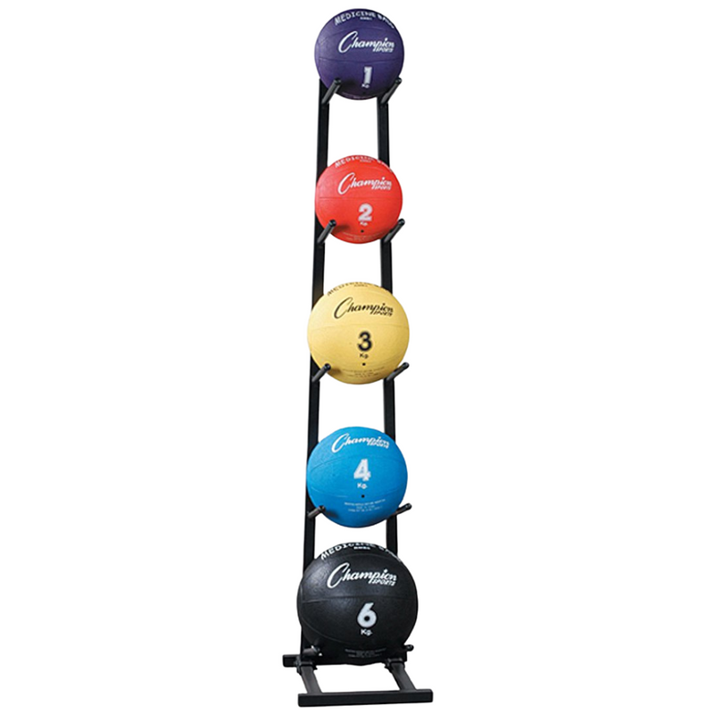 Champion Sports MBR1 Medicine Ball Tree Black, 14 Inch L X 11 Inch W X 52 Inch H