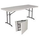Lifetime 6 ft. Fold-in-Half Table: Almond